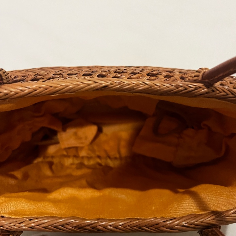 Peggy Fisher Brown Woven Handbag - Picture 2 of 2